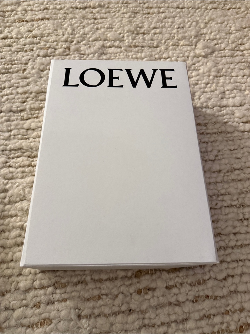💛 Loewe White Box with Black Logo & Turquoise Ribbon